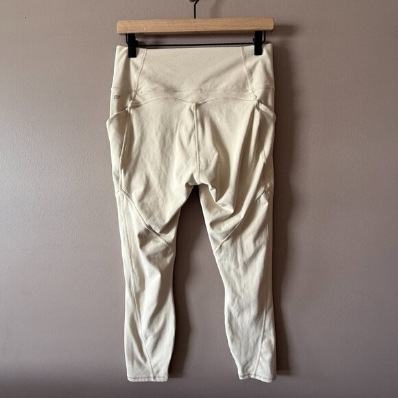 Women's L Fabletics Oasis PureLuxe High-Waisted Legging in Cream Puff - Picture 3 of 6